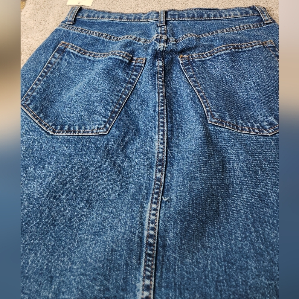 Women's A-Line Midi Denim Skirt - Universal Thread Medium Wash 4 - Picture 7 of 16
